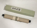 Japanese Blank Hanging Scroll Vtg Thread Holders Brown Geometric Kakejiku SC955