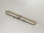 Japanese Blank Hanging Scroll Vtg Thread Holders Floral Brown Gold SC879