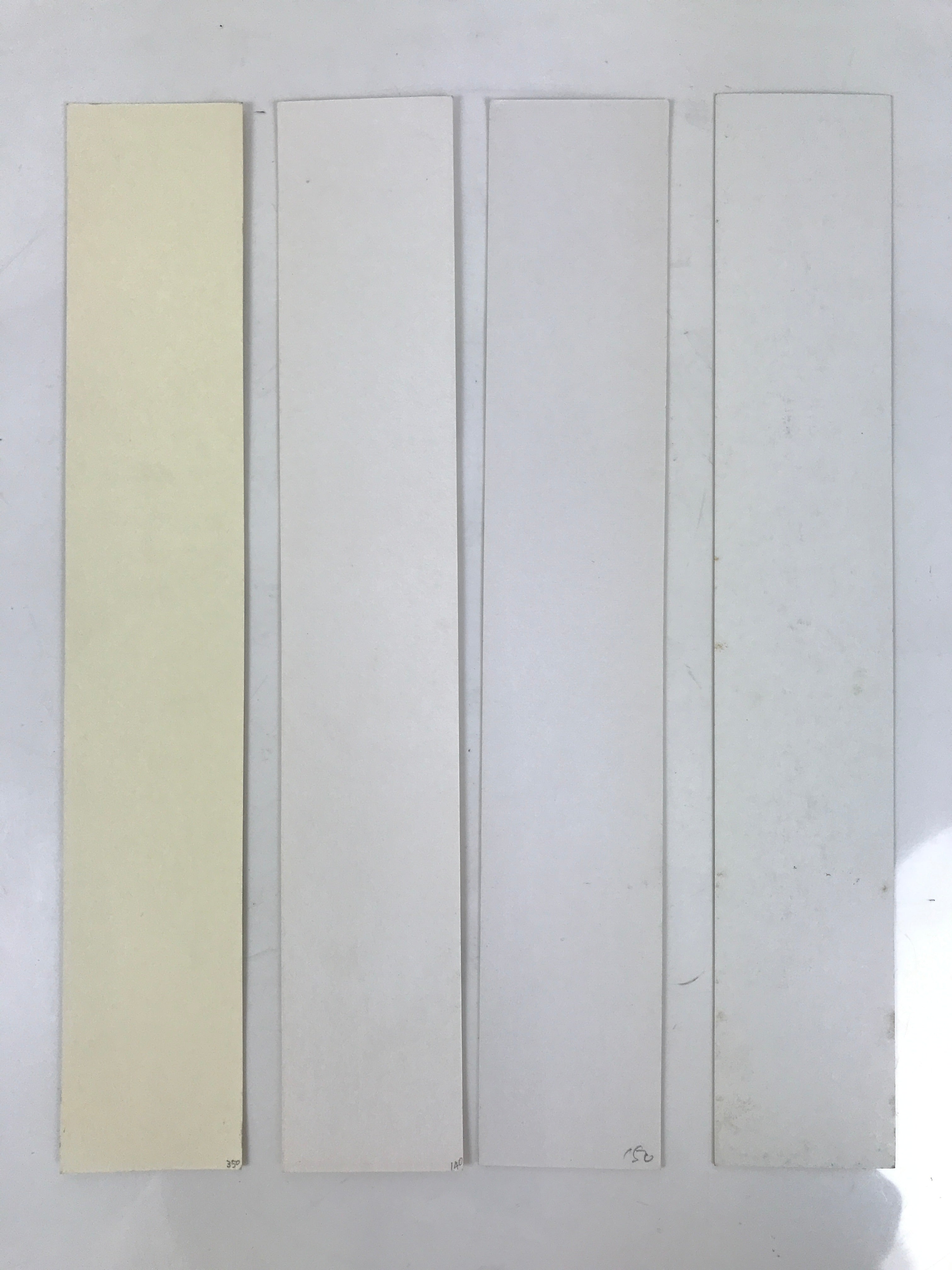 Japanese Blank Tanzaku Shikishi Art Board Set 4pcs Gold Blue Green Design A749