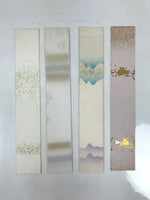 Japanese Blank Tanzaku Shikishi Art Board Set 4pcs Purple Gold Blue Design A748