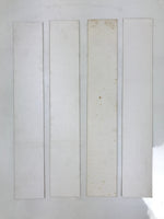 Japanese Blank Tanzaku Shikishi Art Board Set Vtg 4pcs Gold Green Design A750