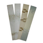 Japanese Blank Tanzaku Shikishi Art Board Set Vtg 4pcs Gold Green Design A750