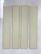 Japanese Blank Tanzaku Shikishi Art Board Set Vtg 4pcs White Gold Border A743