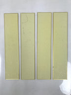 Japanese Blank Tanzaku Shikishi Art Board Set Vtg 4pcs White Gold Border A744