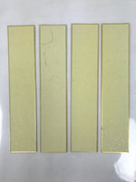 Japanese Blank Tanzaku Shikishi Art Board Set Vtg 4pcs White Gold Border A744