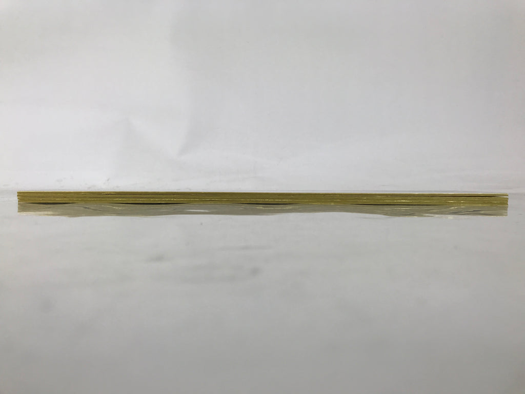 Japanese Blank Tanzaku Shikishi Art Board Set Vtg 4pcs White Gold Border A744