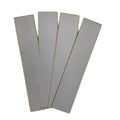 Japanese Blank Tanzaku Shikishi Art Board Set Vtg 4pcs White Gold Border A744