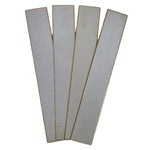 Japanese Blank Tanzaku Shikishi Art Board Set Vtg 4pcs White Gold Border A745