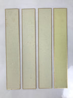 Japanese Blank Tanzaku Shikishi Art Board Set Vtg 4pcs White Gold Border A746