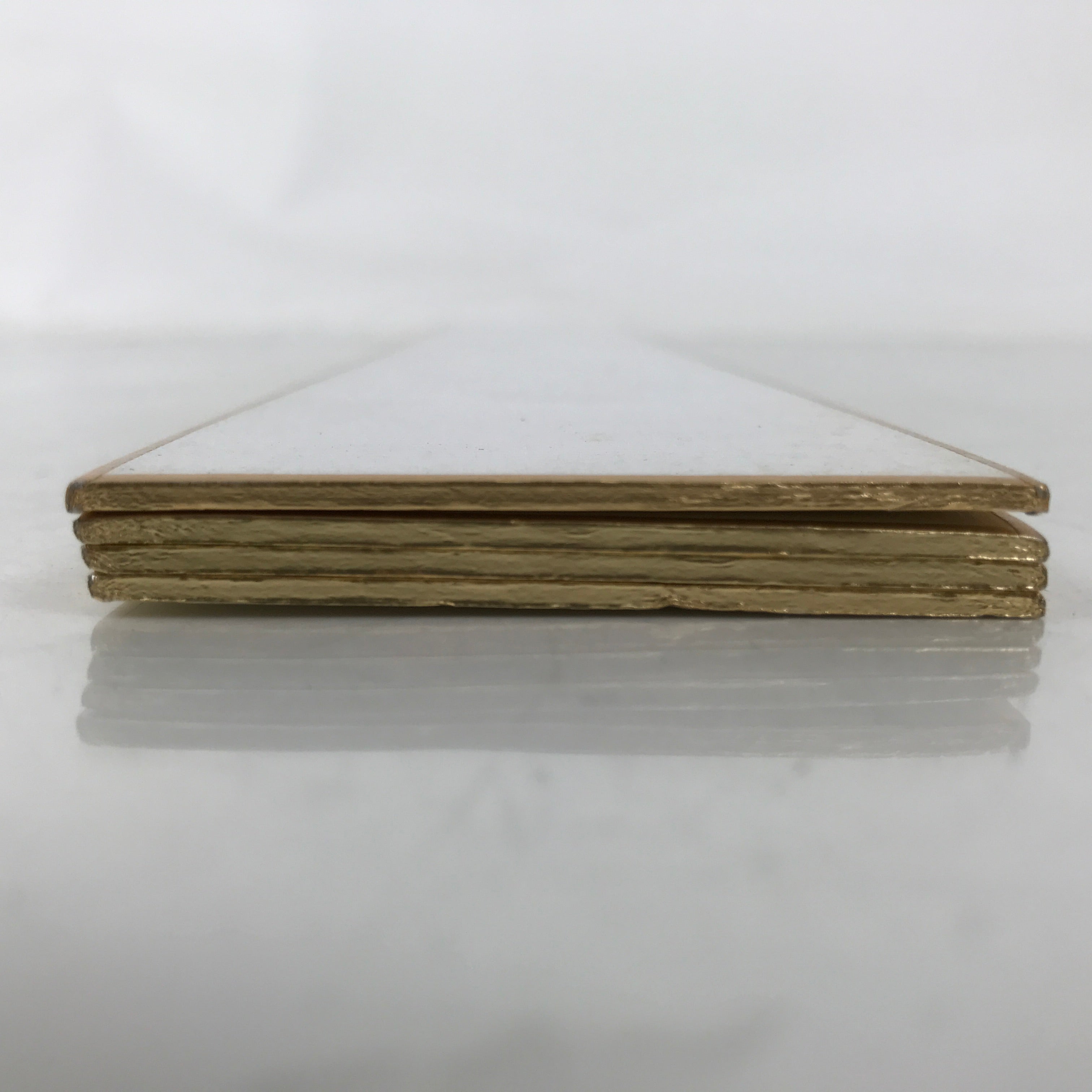 Japanese Blank Tanzaku Shikishi Art Board Set Vtg 4pcs White Gold Border A746