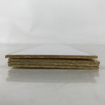 Japanese Blank Tanzaku Shikishi Art Board Set Vtg 4pcs White Gold Border A746