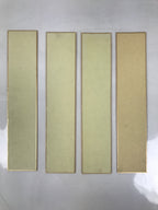 Japanese Blank Tanzaku Shikishi Art Board Set Vtg 4pcs Yellow Green Purple A742