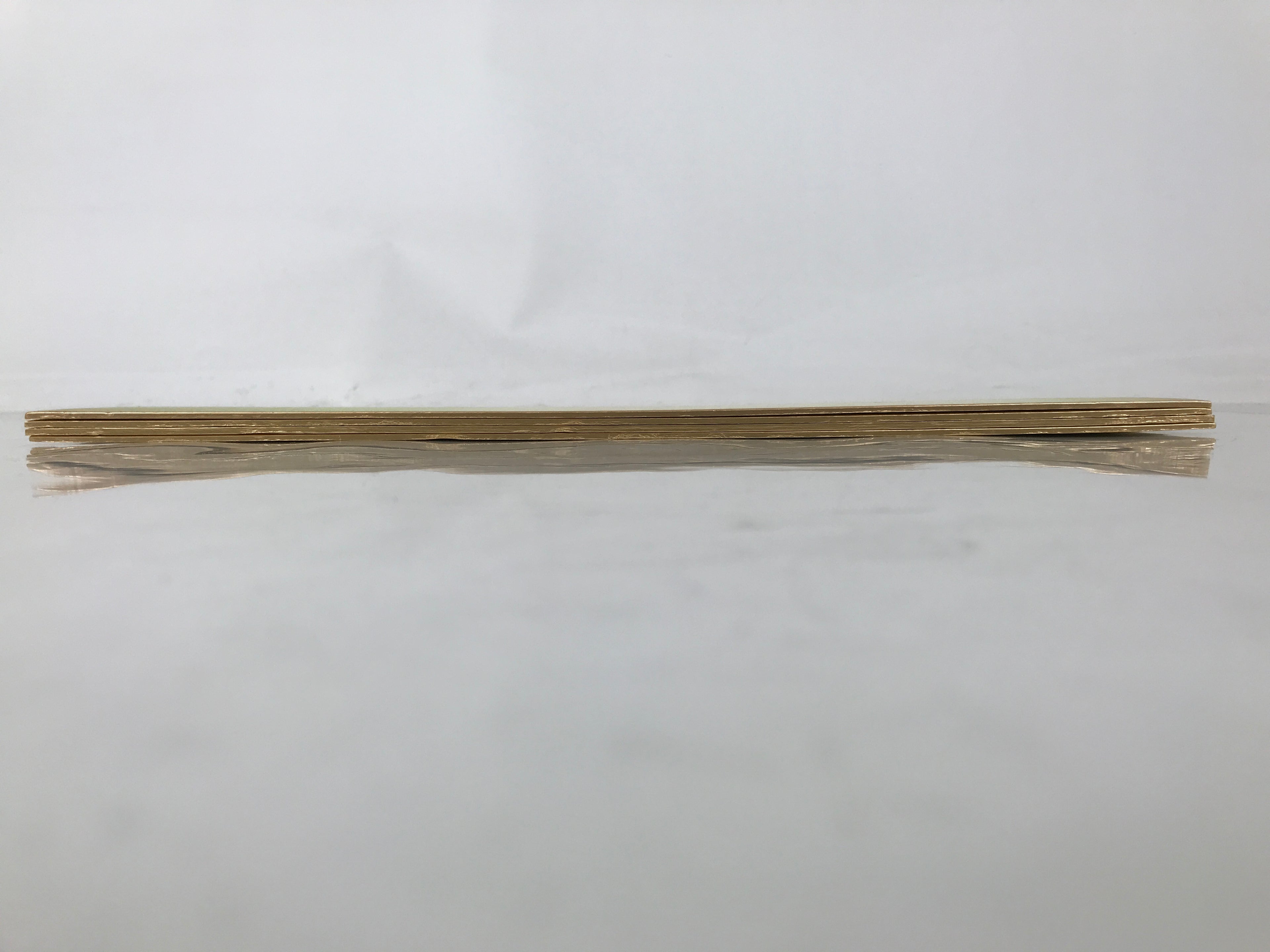 Japanese Blank Tanzaku Shikishi Art Board Set Vtg 4pcs Yellow Green Purple A742