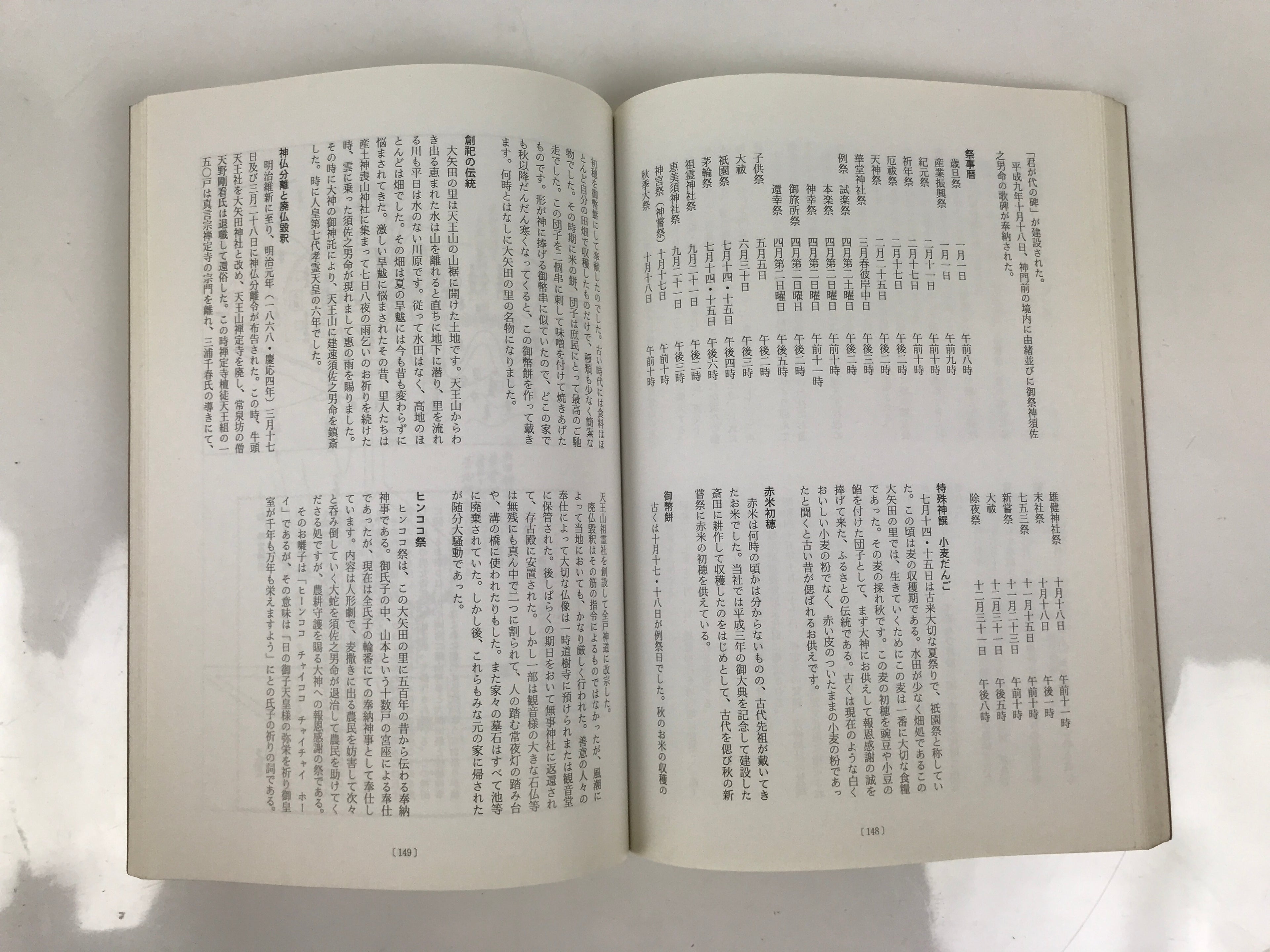 Japanese Book Jinmyocho 1998 Shinto Shrine Register Gifu Prefecture BA604