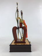 Japanese Bow Arrow Hamayumi Display Stand Music Box Vtg Boys Day New Year ID530