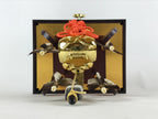 Japanese Bow Arrow Hamayumi Display Stand Music Box Vtg Boys Day New Year ID530