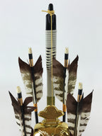 Japanese Bow Arrow Hamayumi Display Stand Music Box Vtg Boys Day New Year ID530