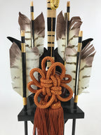 Japanese Bow Arrow Hamayumi Display Stand Music Box Vtg Boys Day New Year ID550