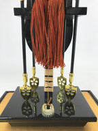 Japanese Bow Arrow Hamayumi Display Stand Music Box Vtg Boys Day New Year ID550