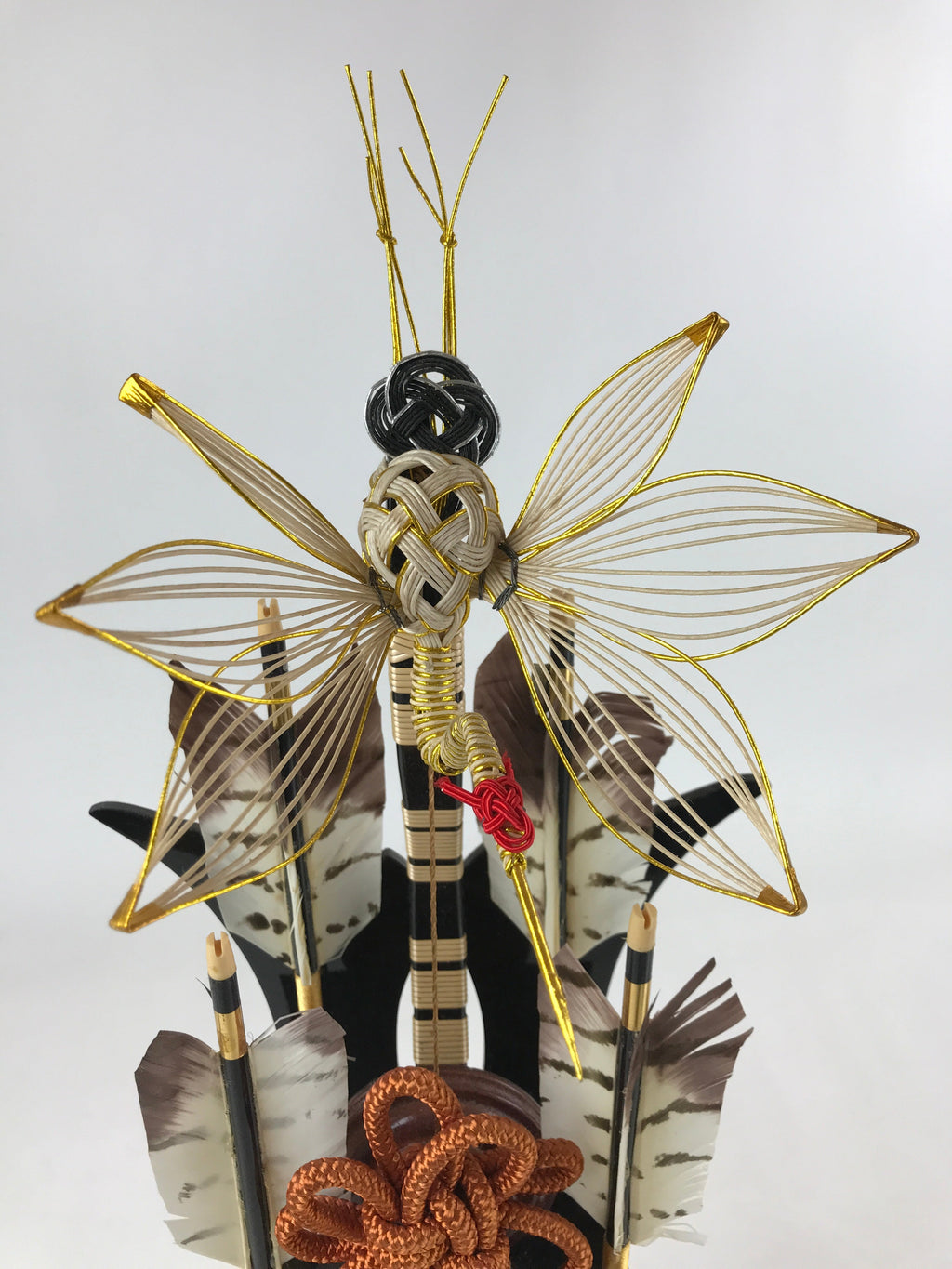 Japanese Bow Arrow Hamayumi Display Stand Music Box Vtg Boys Day New Year ID550