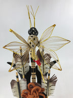 Japanese Bow Arrow Hamayumi Display Stand Music Box Vtg Boys Day New Year ID550