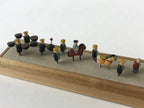 Japanese Boxed Display Art Tiny Dolls Daimyo-Gyoretsu Daimyo Procession JK519