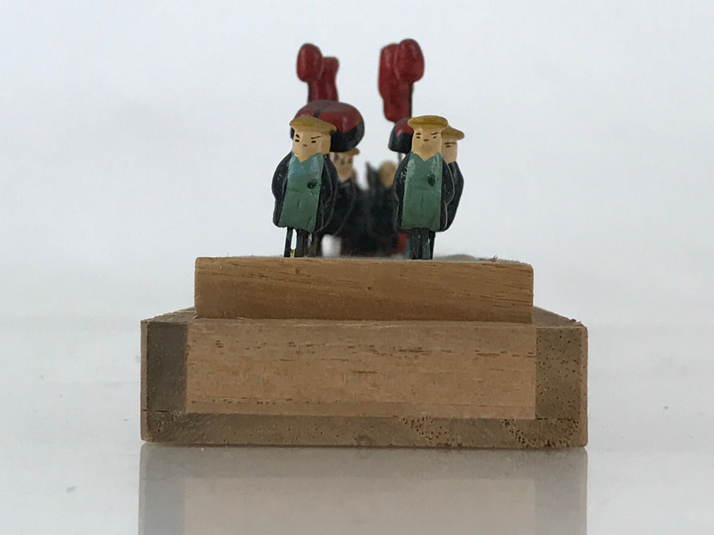 Japanese Boxed Display Art Tiny Dolls Daimyo-Gyoretsu Daimyo Procession JK519