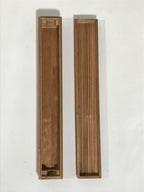Japanese Boxed Hanging Scroll Kakejiku Vtg Philosophy Calligraphy Black KJ157