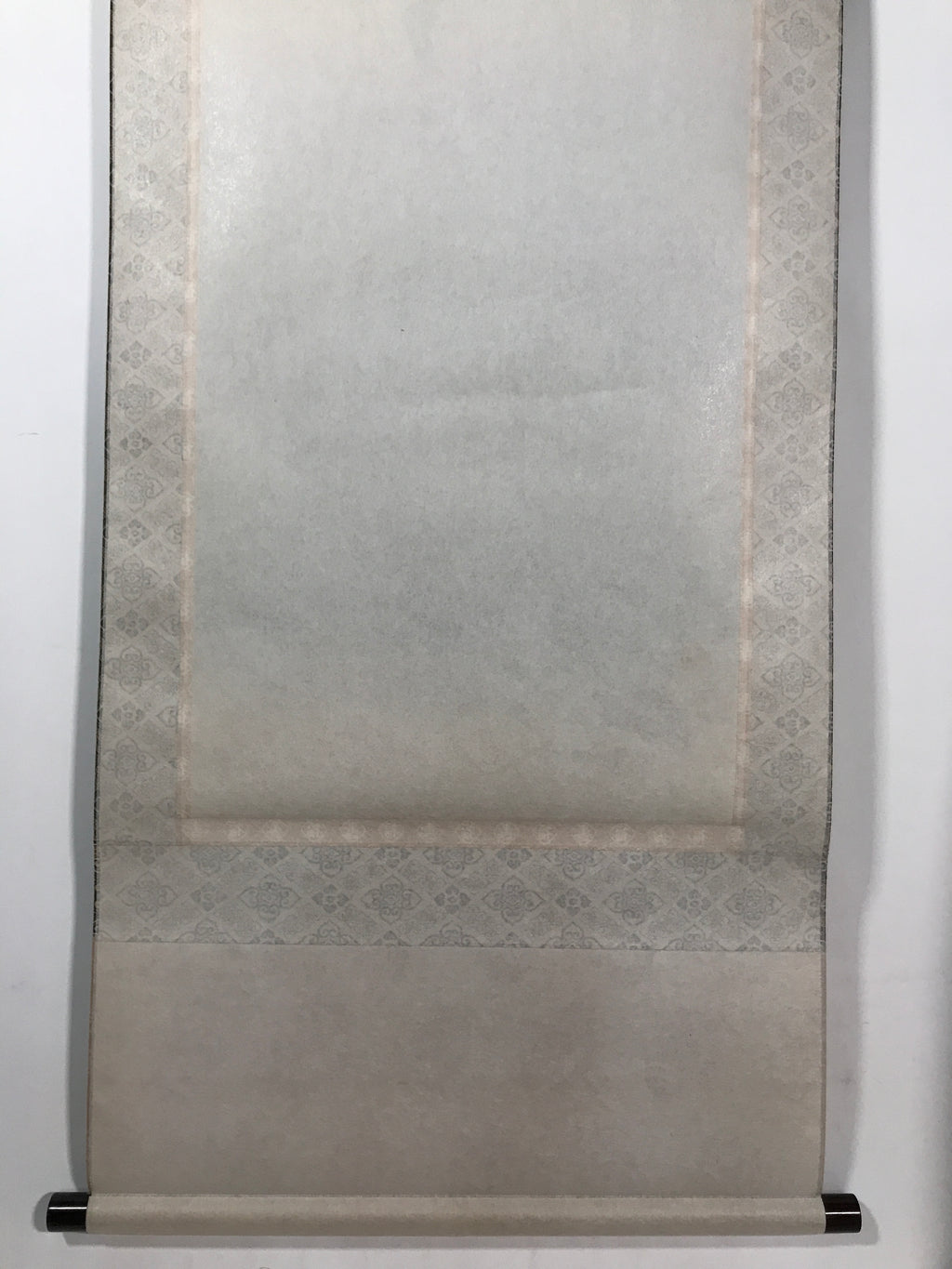 Japanese Boxed Hanging Scroll Kakejiku Vtg Pine Tree Cranes Red Sun Color KJ133