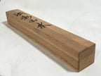 Japanese Boxed Hanging Scroll Kakejiku Vtg River Boat House Mountain Color KJ156