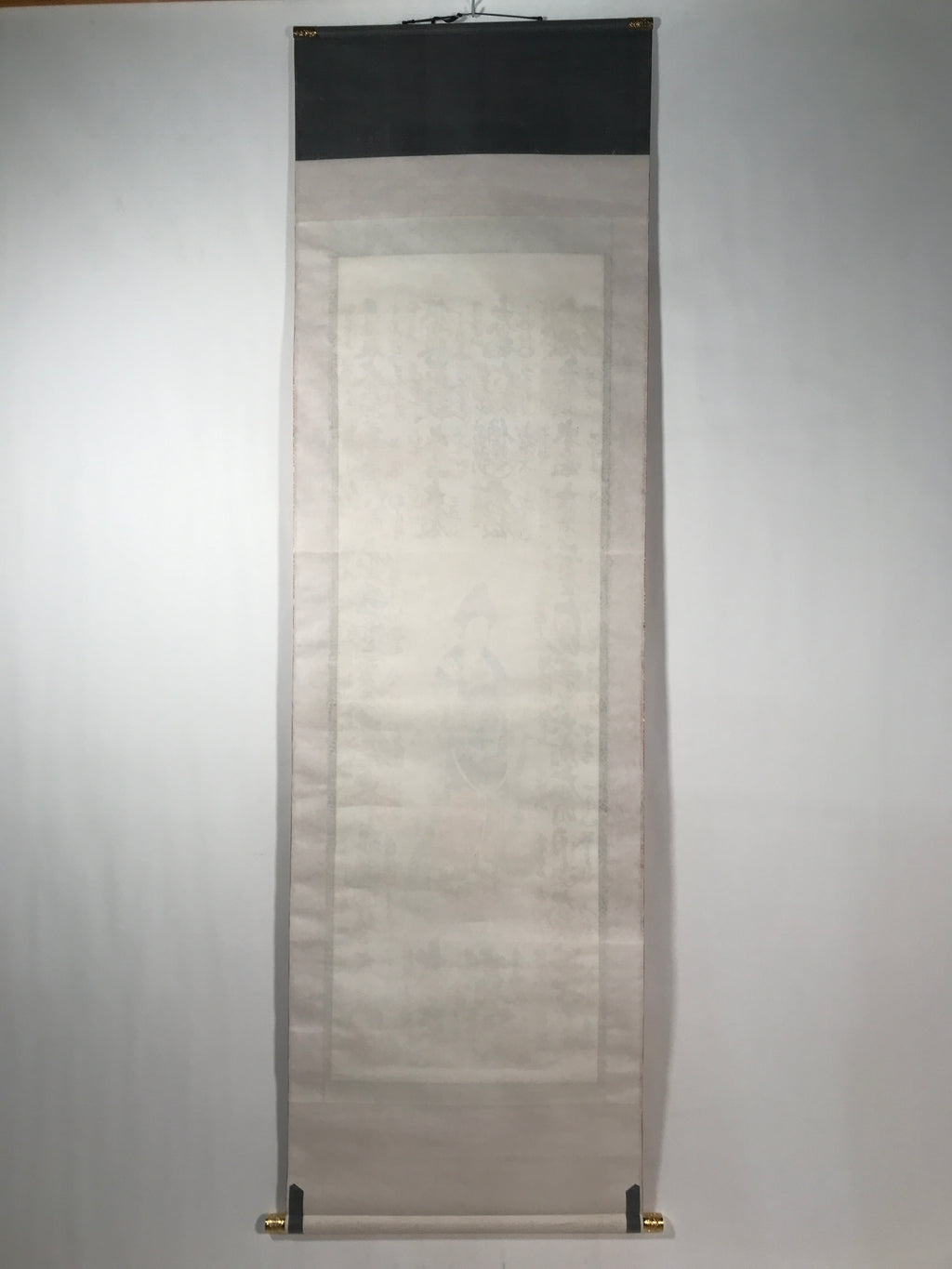 Japanese Boxed Hanging Scroll Kakejiku Vtg Saigoku Kannon Pilgrimage Color KJ134