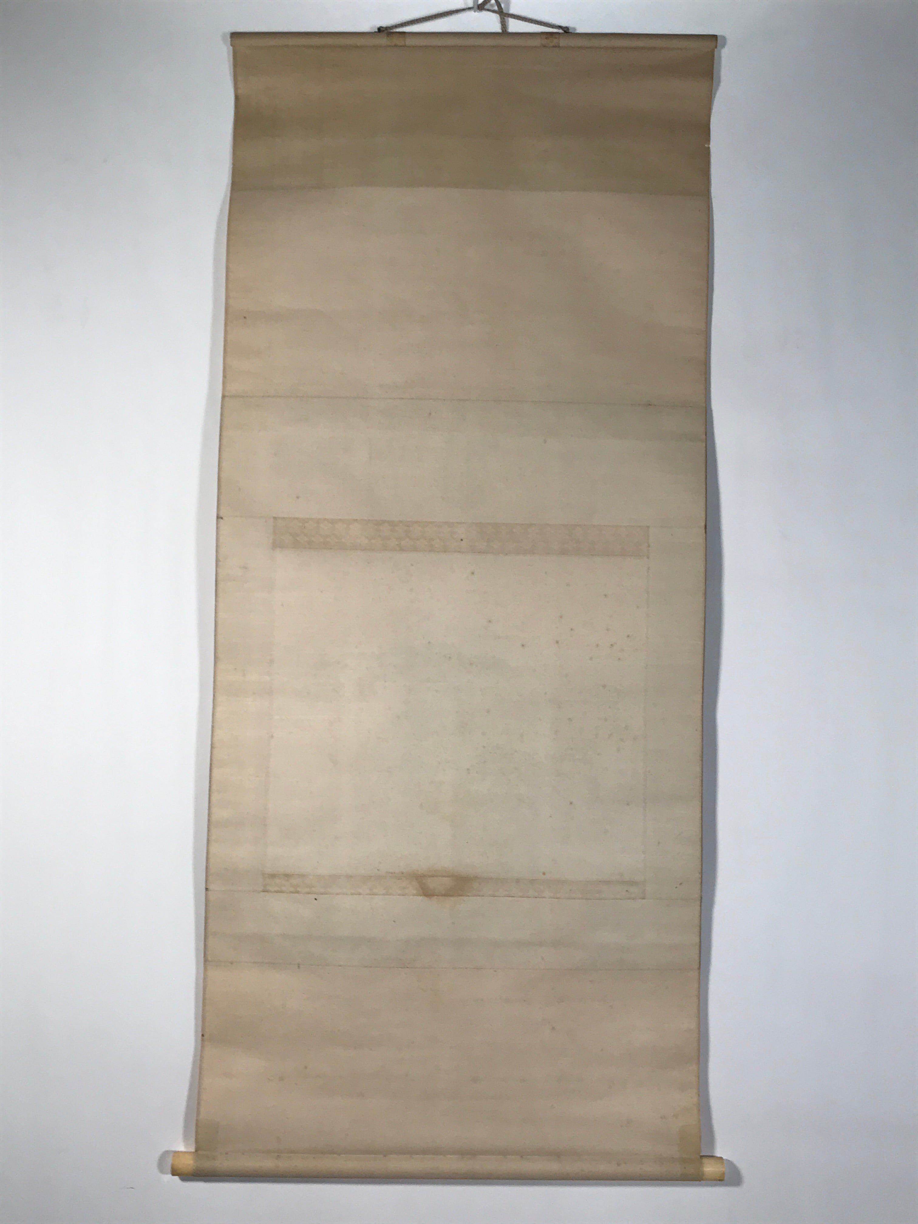 Japanese Boxed Hanging Scroll Kakejiku Vtg Seto Inland Sea Landscape Color KJ137