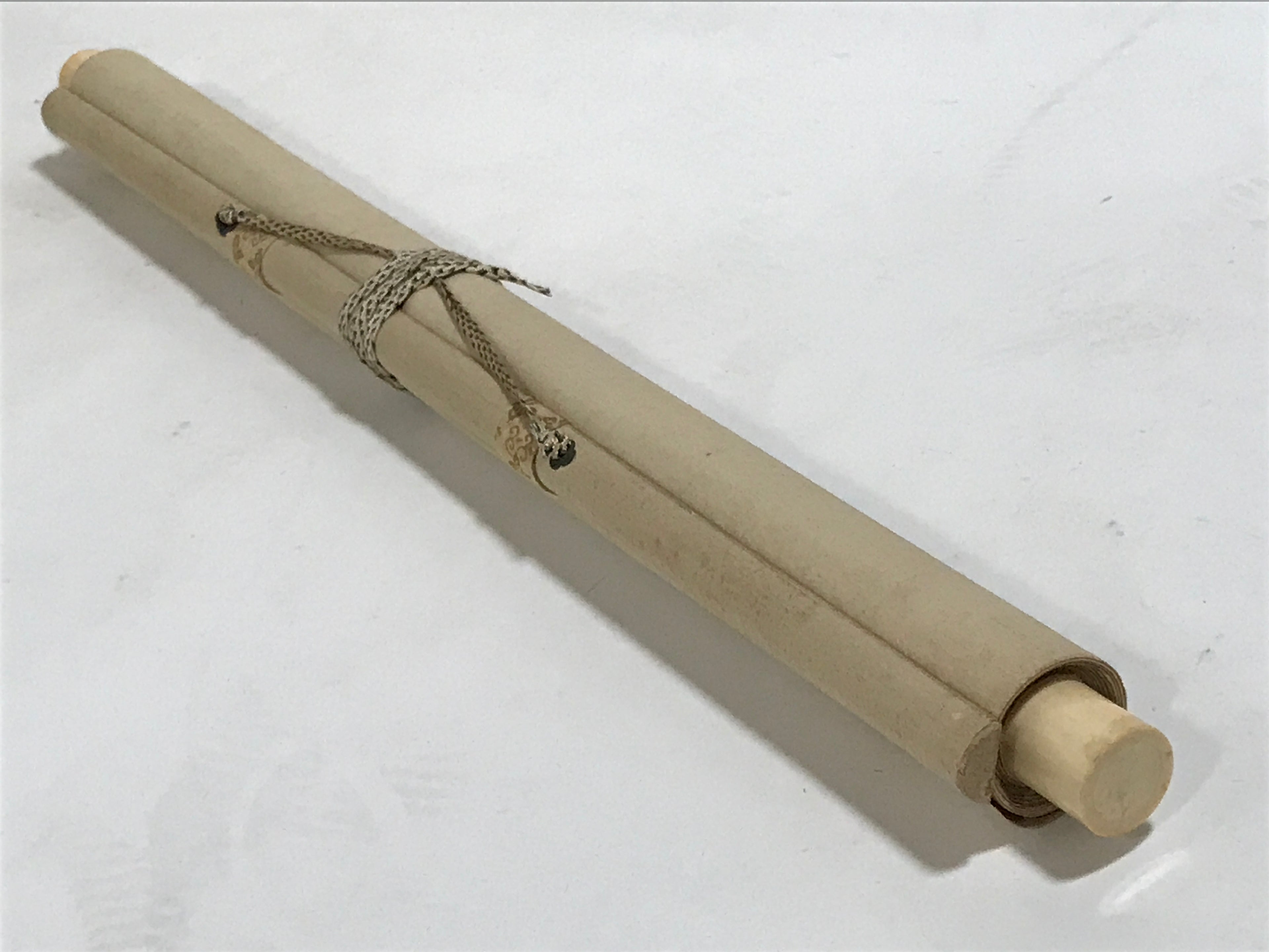 Japanese Boxed Hanging Scroll Kakejiku Vtg Seto Inland Sea Landscape Color KJ137