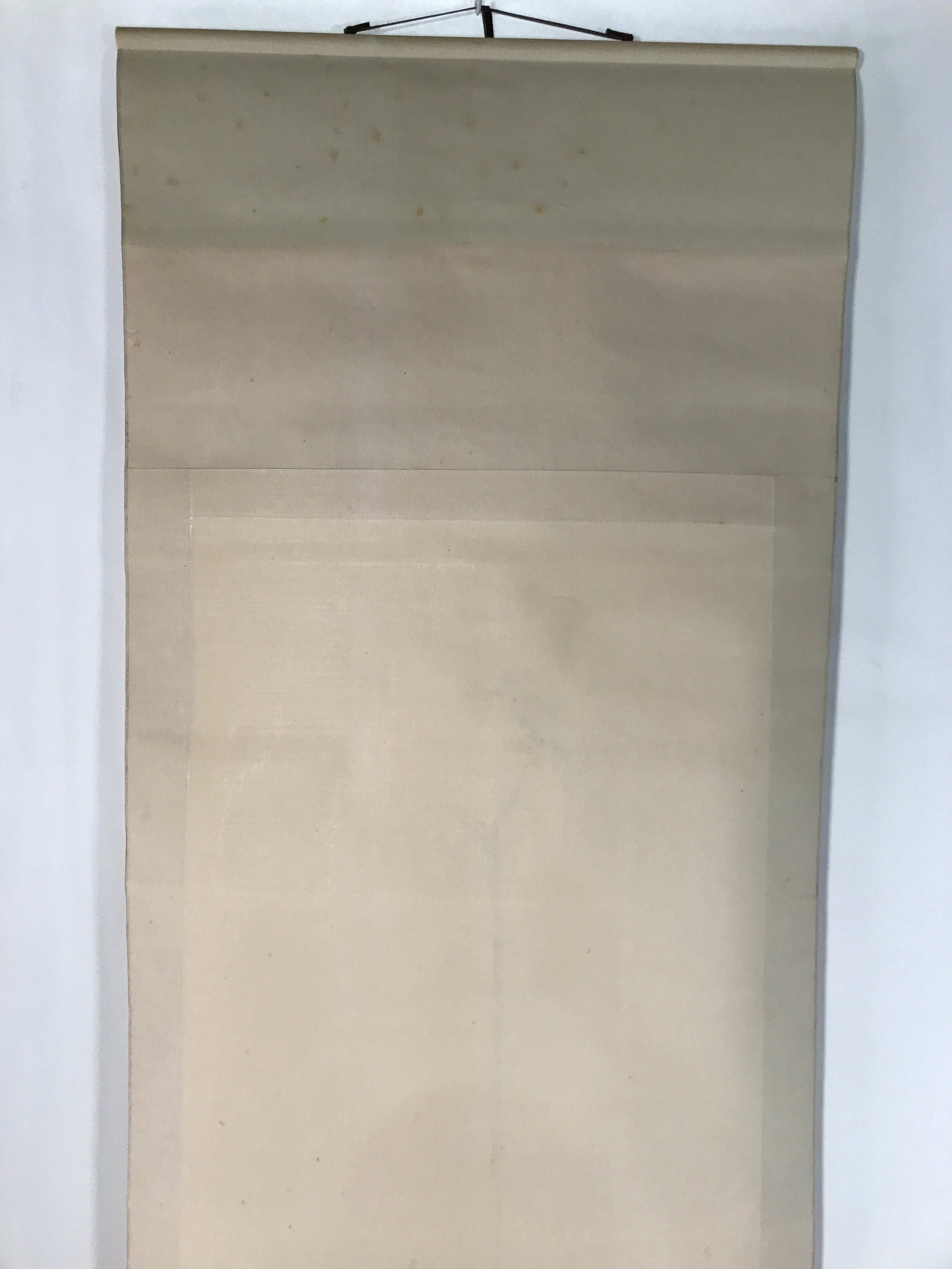 Japanese Boxed Hanging Scroll Vtg Bird Singing Old Tree Miyamoto Musashi KJ33