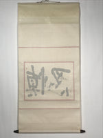 Japanese Boxed Hanging Scroll Vtg Calligraphy Monochrome Kakejiku SC980