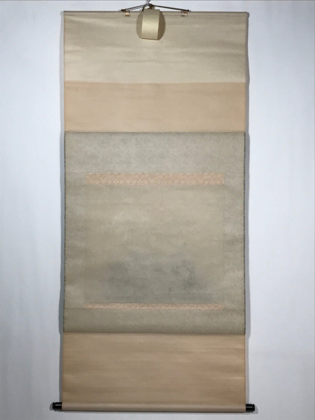 Japanese Boxed Hanging Scroll Vtg Chrysanthemum Kakejiku Chagake SC969