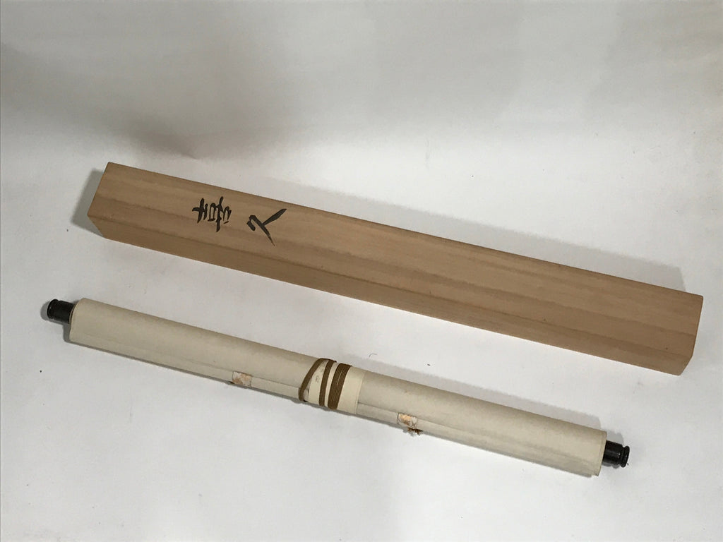 Japanese Boxed Hanging Scroll Vtg Chrysanthemum Kakejiku Chagake SC969