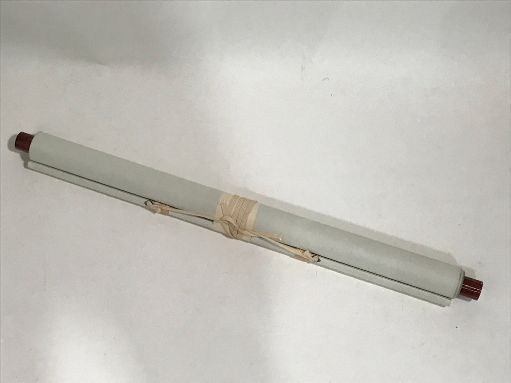 Japanese Boxed Hanging Scroll Vtg Crab Kani No Zu Monochrome Kakejiku SC981