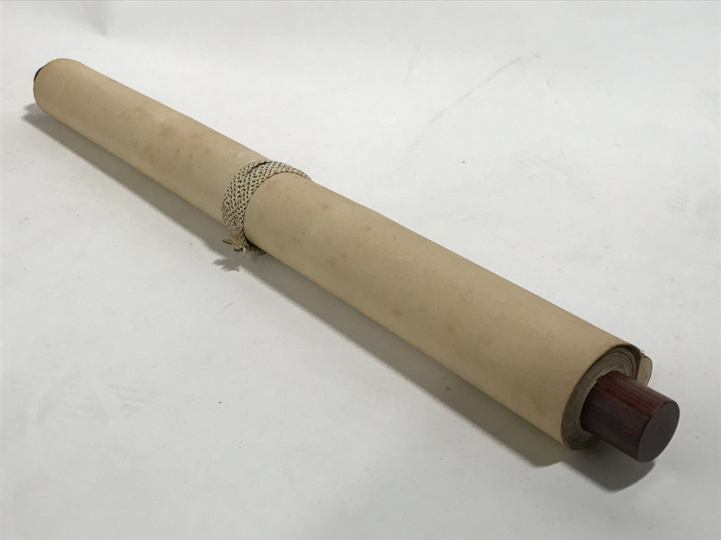 Japanese Boxed Hanging Scroll Vtg Kakejiku Cranes Pine Tree Plum Blossoms KJ150