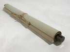 Japanese Boxed Hanging Scroll Vtg Kakejiku Hundred Cranes Flying Temples KJ153