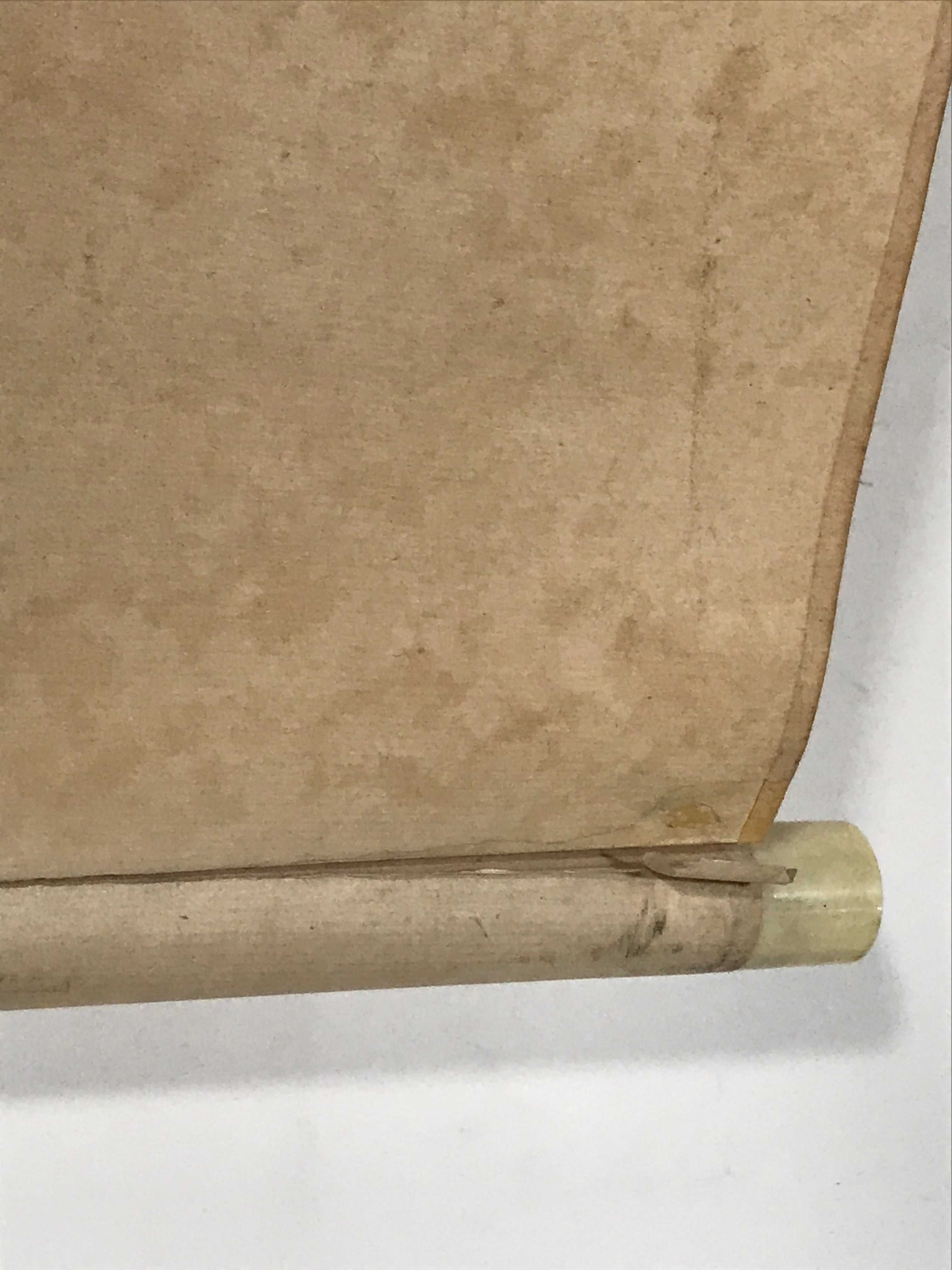 Japanese Boxed Hanging Scroll Vtg Kakejiku River Algae Waterfall Mountain KJ152