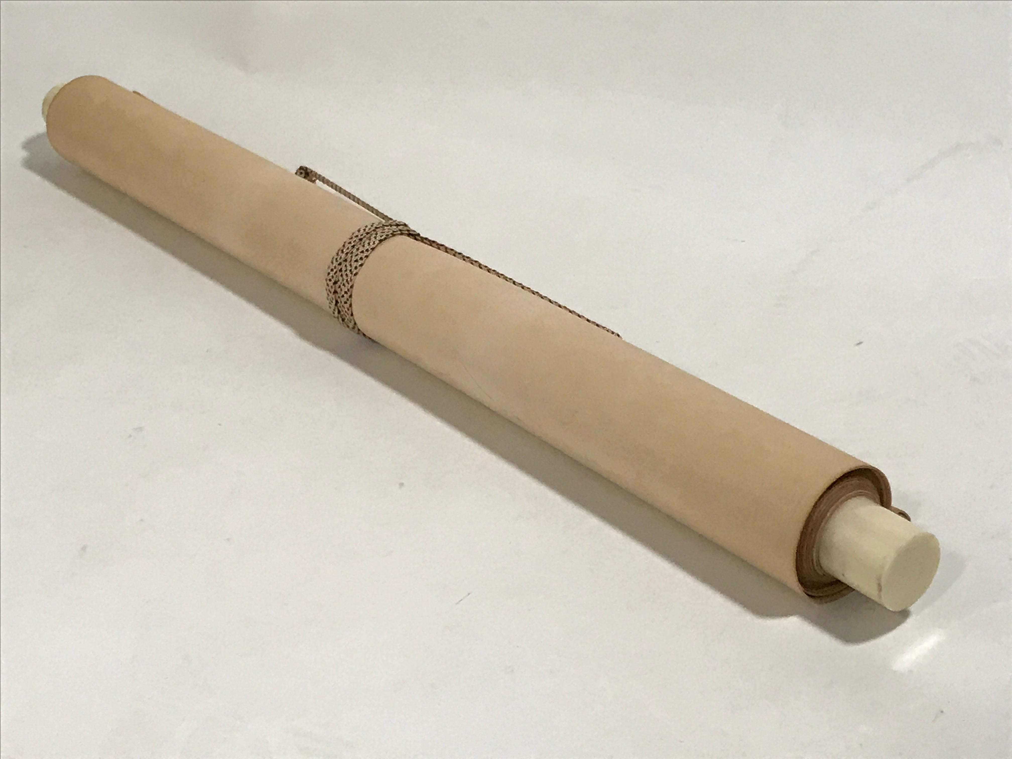 Japanese Boxed Hanging Scroll Vtg Kakejiku River Algae Waterfall Mountain KJ152