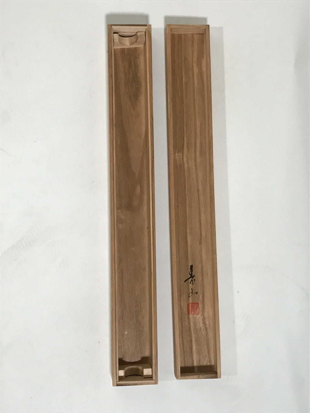 Japanese Boxed Hanging Scroll Vtg Kakejiku River Algae Waterfall Mountain KJ152