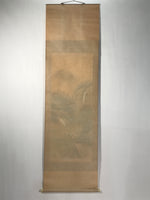 Japanese Boxed Hanging Scroll Vtg Kakejiku River Algae Waterfall Mountain KJ152