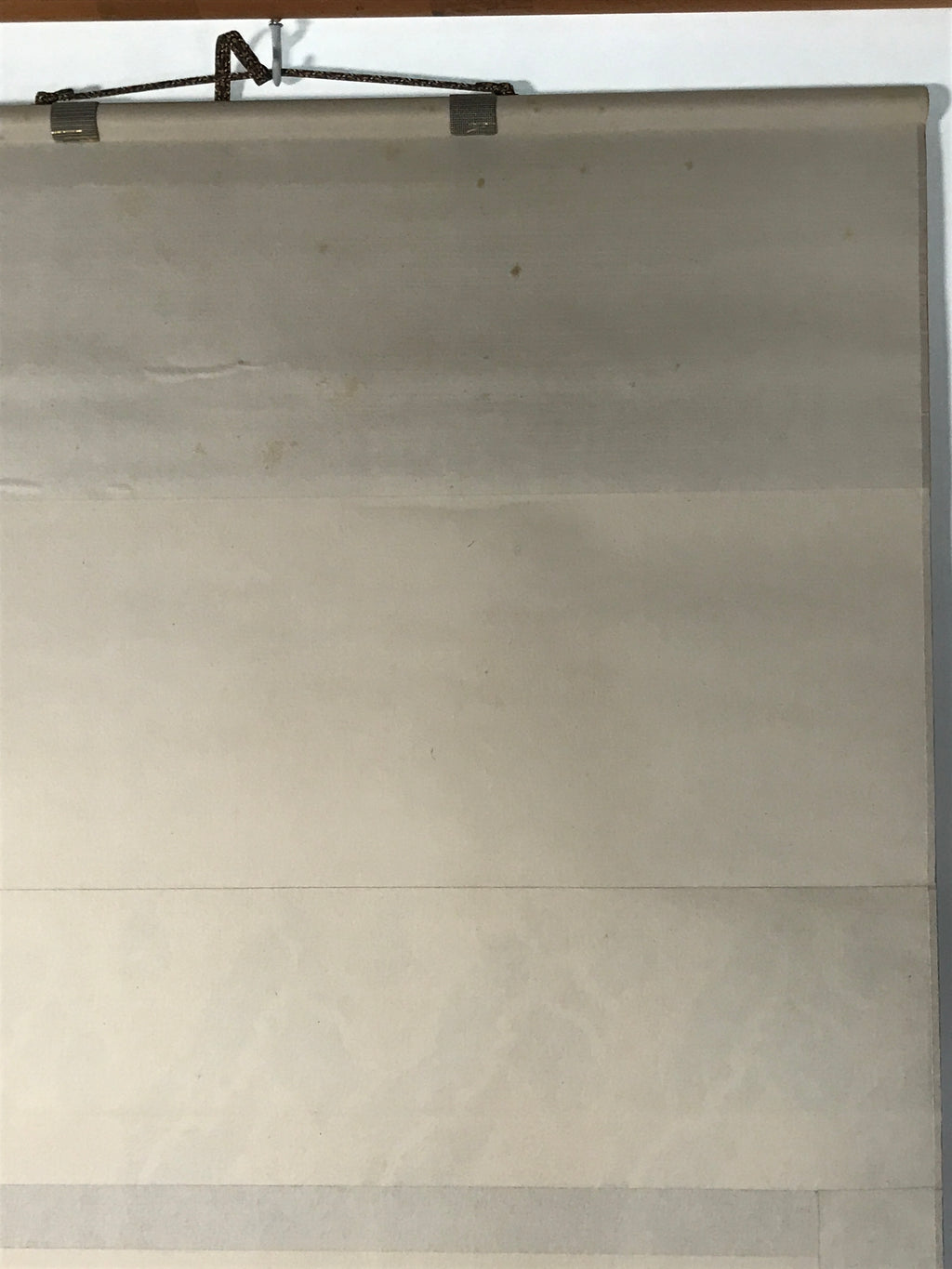 Japanese Boxed Hanging Scroll Vtg Kakejiku Sosho Cursive Calligraphy Black KJ147