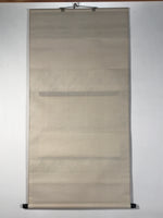 Japanese Boxed Hanging Scroll Vtg Kakejiku Sosho Cursive Calligraphy Black KJ147