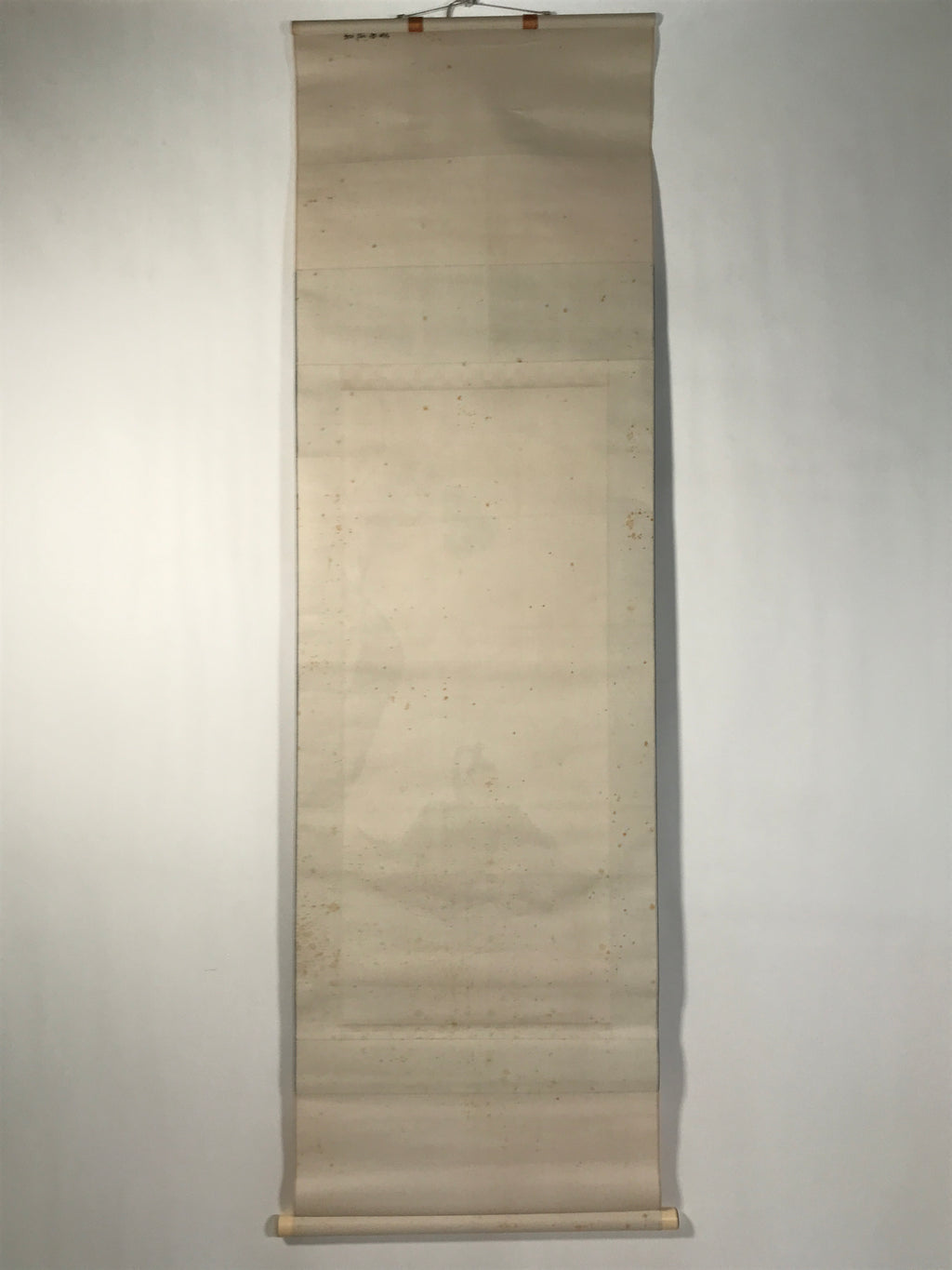 Japanese Boxed Hanging Scroll Vtg Kakejiku Sugawara No Michizane Portrait KJ144