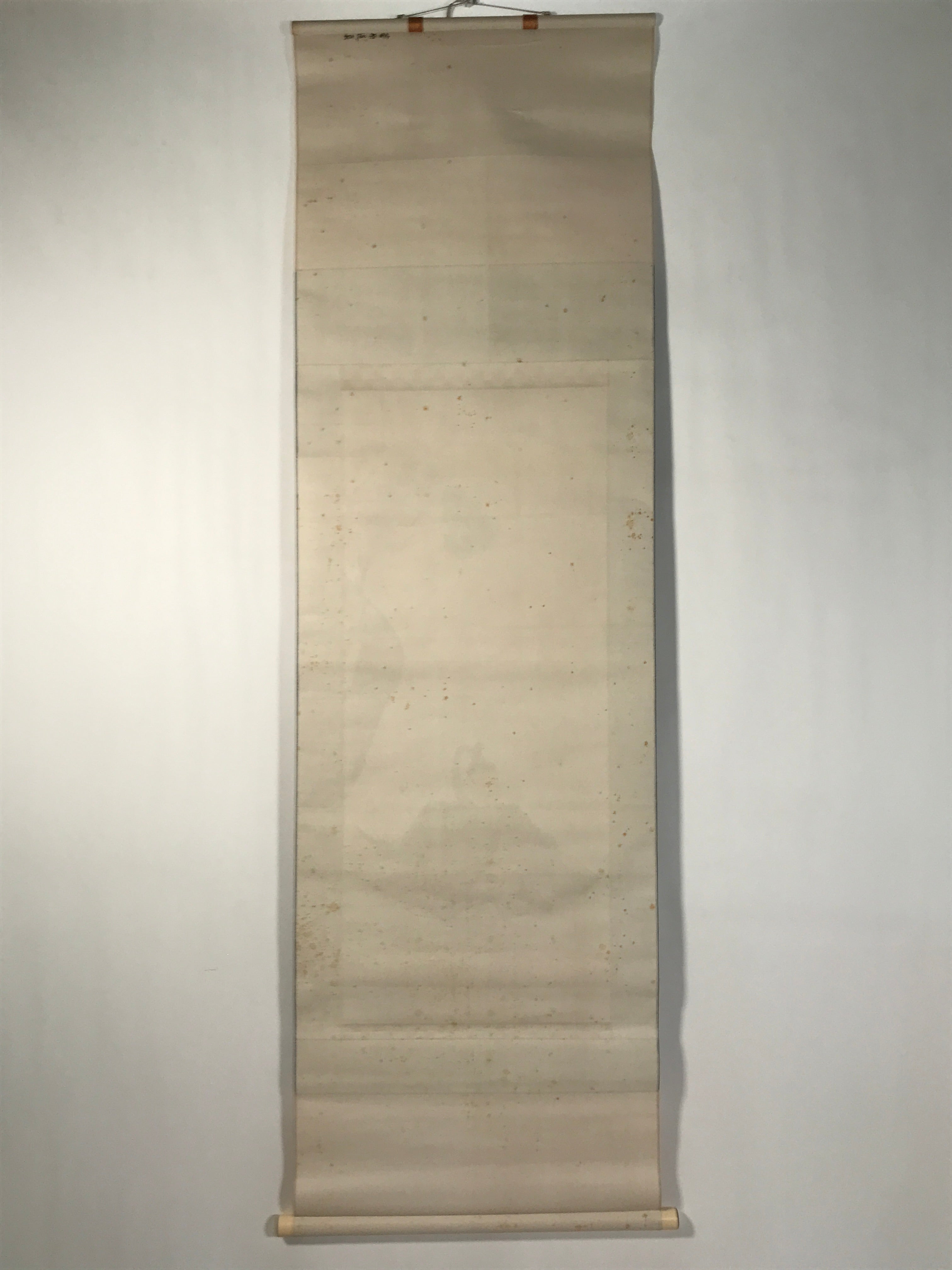 Japanese Boxed Hanging Scroll Vtg Kakejiku Sugawara No Michizane Portrait KJ144