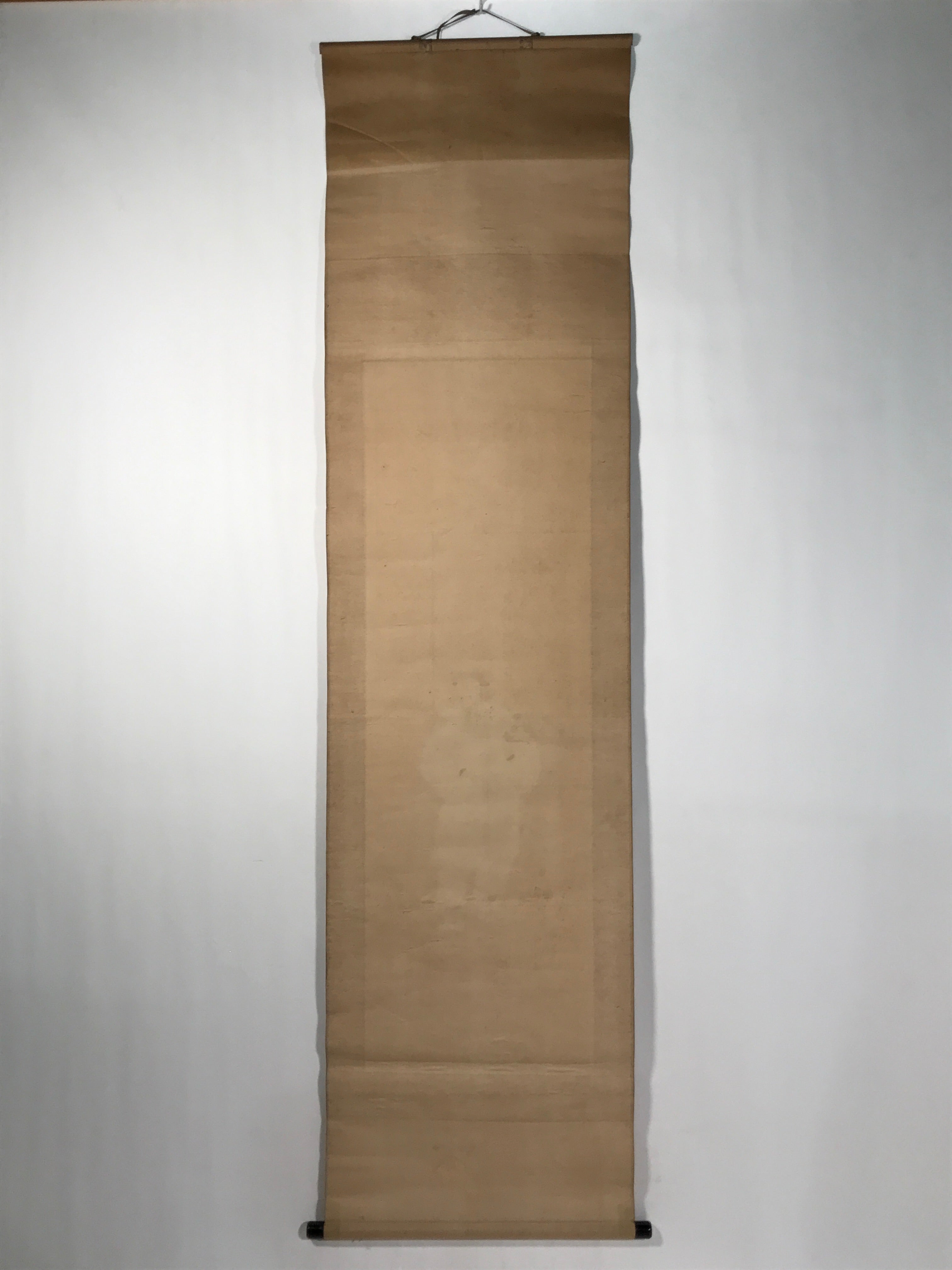 Japanese Boxed Hanging Scroll Vtg Kakejiku Tajimamori God Sweets Portrait KJ162