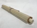 Japanese Boxed Hanging Scroll Vtg Kakejiku Two Cranes Bamboo Green Color KJ151